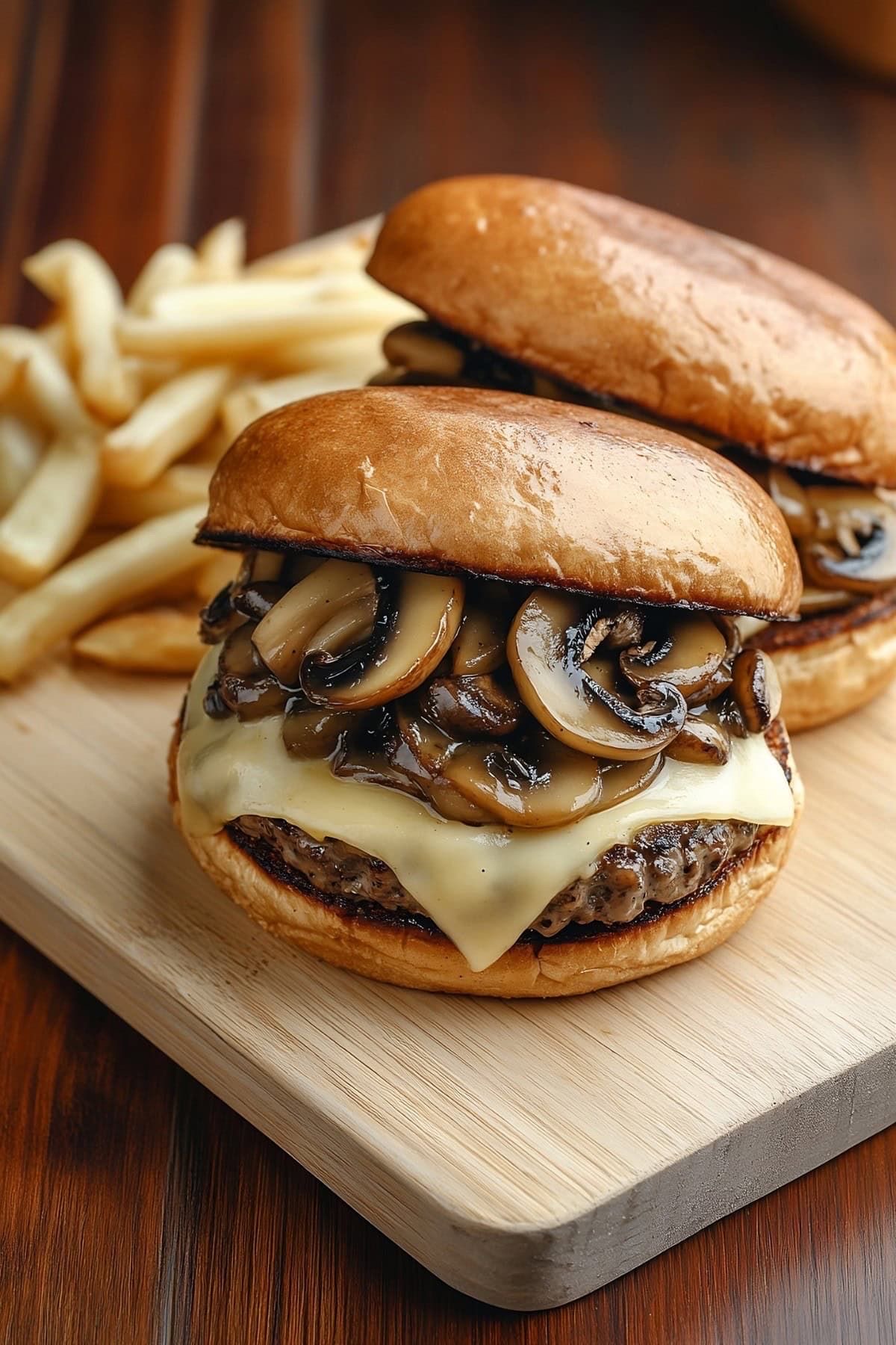 ONION MUSHROOM BURGER